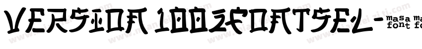 Version 1002Fontsel字体转换